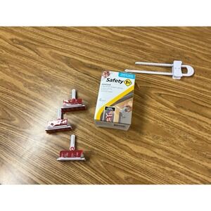 Safety 1st Adhesive Cabinet 4 Piece Latch for Childproofing, White